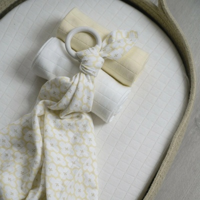 Lodger Swaddler Solid Matcha 70 x 70 cm Butter 3 ks