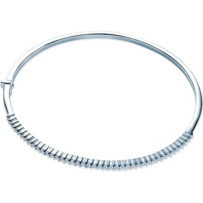 SAVICKI Náramok biele zlato bangle s diamantmi 0.62 ct - SAVG01476 WZ