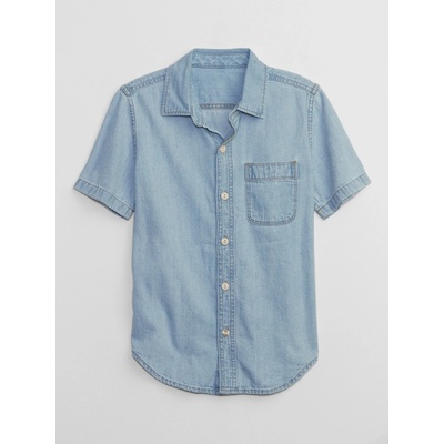 Gap V SS CHAMBRAY Chlapecká košile světle modrá – Zboží Dáma
