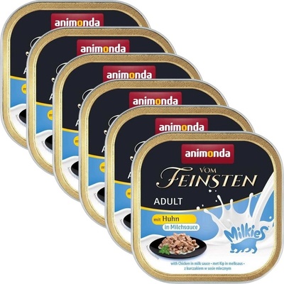 Animonda Vom Feinsten Adult Cat Milkies - пилешко в сметанов сос 6 x 100 г