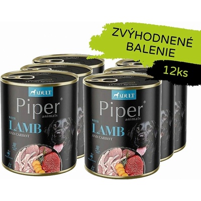 Piper s jahňacím a mrkvou 12 x 800 g