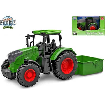 Kids Globe 540473 Traktor s plošinou FARMING 1:24