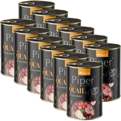 Dolina Noteci Консерва Piper Adult с пъдпъдък и боровинки 12 x 400 г