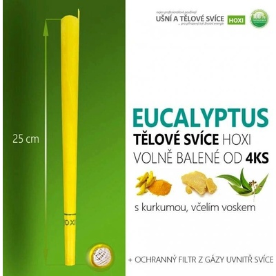 HOXI Tělové svíce s EUCALYPTEM volně balené – Zboží Dáma