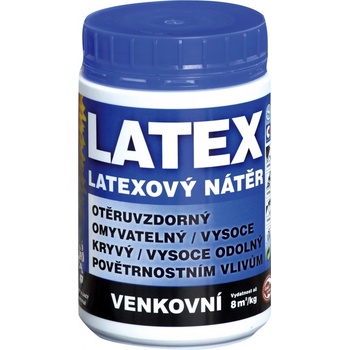 Barvy a laky Hostivař Latex venkovní V2065 bílý 0,8 kg