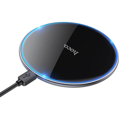 hoco. Индуктивно зарядно устройство hoco с подсветка 2a 15w usb-c cw61 черно