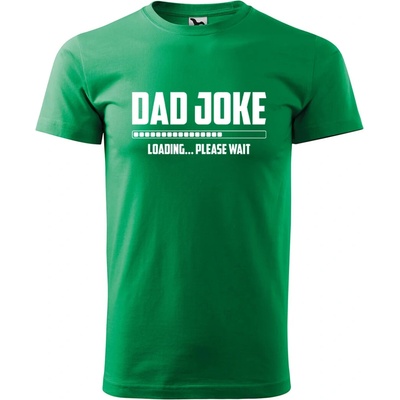 Sablio tričko s potlačou Dad joke loading zelené