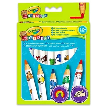 Crayola Mini Kids: 8 бр. цветни моливи Джъмбо (3678)