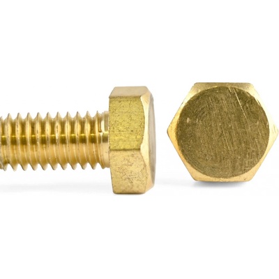 Šroub 6hran celý závit mosaz, DIN 933 - M8x40 – Hledejceny.cz