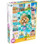 EUROGRAPHICS Пъзел Eurographics от 500 XXL части - Сладки кученца (65005365)