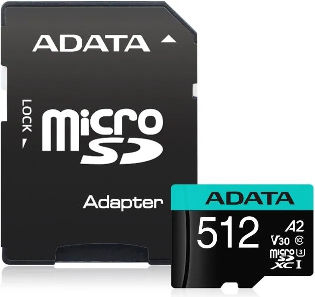 ADATA Premier Pro microSDXC 512GB UHS-I/U3/V30 (AUSDX512GUI3V30SA2-RA1)