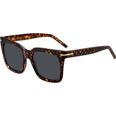 HUGO BOSS Слънчеви очила Boss Women's Square Round Sunglasses - Havana Pattern