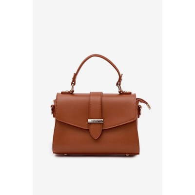 Flora & Co crossbody taška s odnímateľným popruhom hnedá