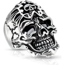 Šperky4U ocelový prsten lebka OPR1762