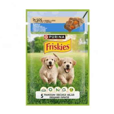 Храна за кучета Friskies Junior пилешко и моркови 85гр