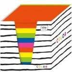 Interdruk Colorful paper cube in cup INTERDRUK p1 mix price for 1pc
