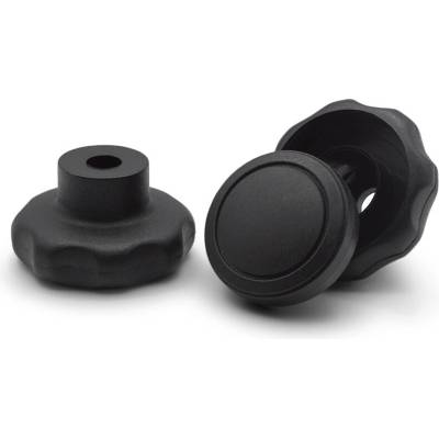Hlava plastová pre skrutky a matice, 2 vrúbky / 376-068 / M10 x 50 mm (čierna)