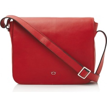 Castelijn & Beerens dámská kožená kabelka s klopou 219650 Babette Nappa crossbody červená