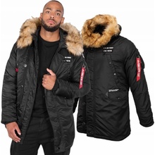 Alpha Industries bunda parka N3B Airborne 188141.03 pánska zimná čierna