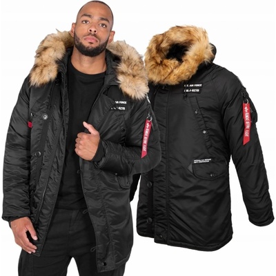 Alpha Industries bunda parka N3B Airborne 188141.03 pánska zimná čierna