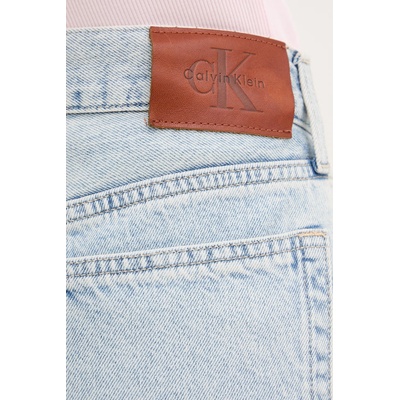 Calvin Klein Jeans къс панталон дамски от деним (LV047F673G)