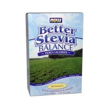 NOW Стевия Баланс - Stevia Balance With Chromium & Inulin - 100 пакета - NOW FOODS, NF6968