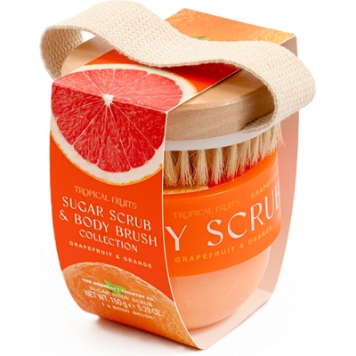 Somerset Toiletry Tropical Fruits – Grapefruit & Pomeranč Sada tělového peelingu 50 g