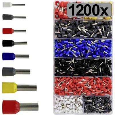 TRU COMPONENTS TC-13377260 sada dutiniek čiastočne izolované viacfarebná 1200 ks