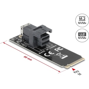Delock Адаптер Delock, M. 2 гнездо с отвор тип M, SFF-8643 NVMe 2260