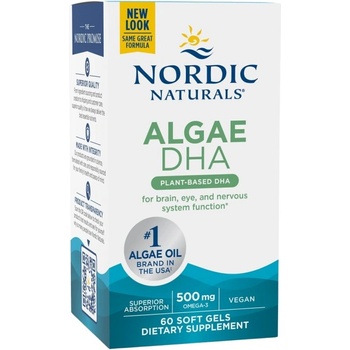 Image 1 of Nordic Naturals Algae DHA 500 mg [60 Гел капсули]