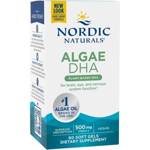 Nordic Naturals Algae DHA 500 mg [60 Гел капсули]