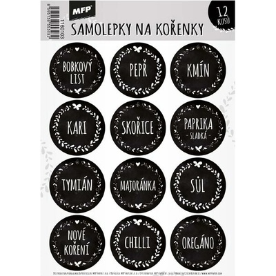UNIPAP samolepky na kořenky 16,2 x 23 cm koření – Sleviste.cz
