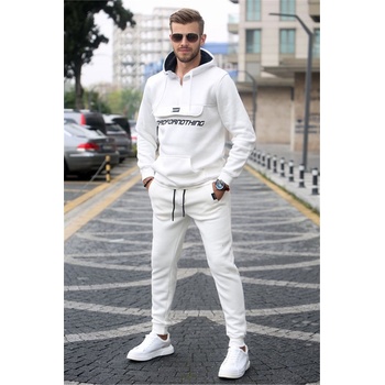 Madmext Мъжки спортен комплект 5643 - Бял #321141 (321141_Бяло)