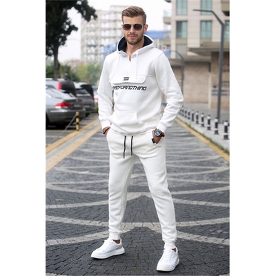 Madmext Мъжки спортен комплект 5643 - Бял #321141 (321141_Бяло)