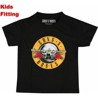 Tričko metal ROCK OFF Guns N' Roses Classic Logo černá – Zboží Dáma