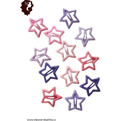 Sponky do vlasů hvězdičky 12 ks – Zboží Dáma