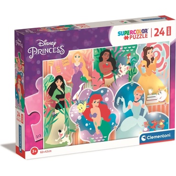 Clementoni - Puzzle Disney Princess 24 maxi - 1 - 39 piese