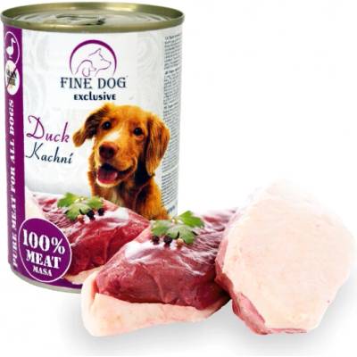 Fine Dog Exclusive kačacie 100% mäsa 400g