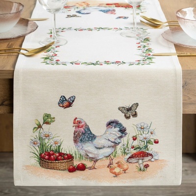 Eurofirany gobelínový běhoun FOWL 40X100 CM