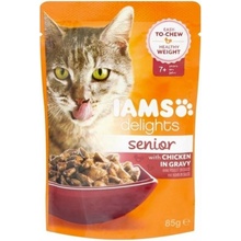 Iams Cat Senior delights chicken in gravy 85 g