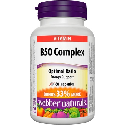 Webber Naturals B50 Complex 80 kapslí