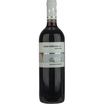 Vinařství Vajbar Modrý Portugal pozdní sběr 2022 12% 0,75 l (holá láhev)