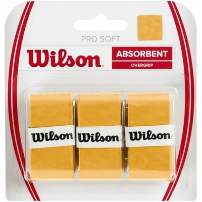 Wilson Pro Soft overgrips 3 ks zlatá