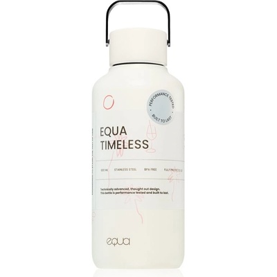 Equa Timeless nerezová láhev na vodu malá barva C'est La Vie 600 ml