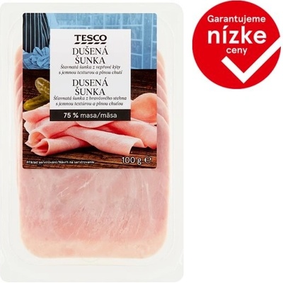 Tesco Bravčová šunka štandard krájaná 100 g
