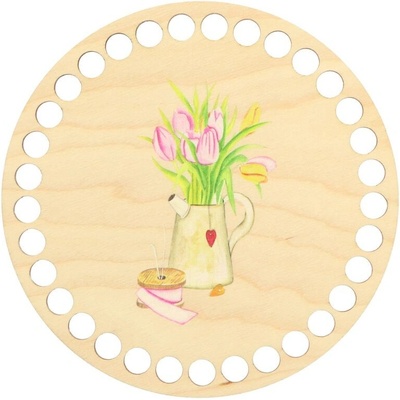Natana dno pro háčkovaný košík tulipány 15cm