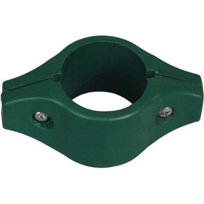 Objímka na kruhový stĺpik 48 mm plastová stredová RAL6005