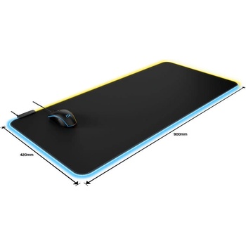 HP HyperX Pulsefire Mat RGB LED XL Black (HX-PAD-PFM-XL/4S7T2AA)