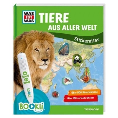 BOOKii® WAS IST WAS Stickeratlas Tiere aus aller Welt
