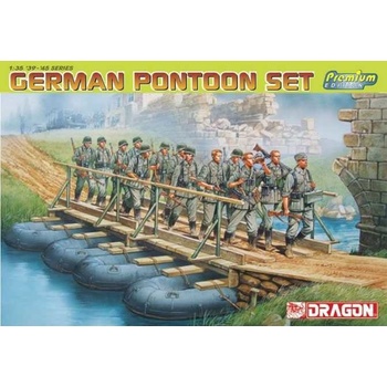 DRAGON Model Kit figurky 6532 GERMAN PONTOON SET PREMIUM 34 6532 1:35